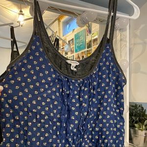 Navy and grey tank top